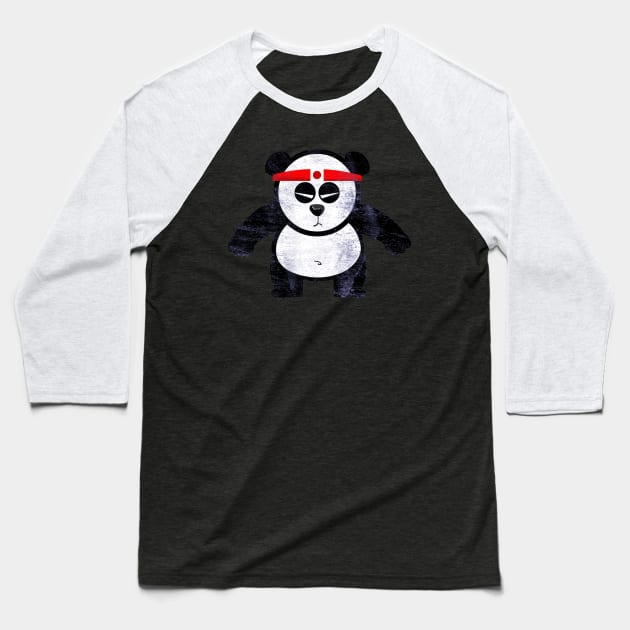 PANDA ACTION Baseball T-Shirt by AnishaCreations